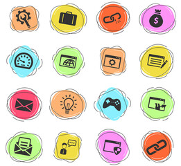 SEO and development simply icons