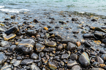 Beautiful rock beach and scenery in Koh Hin Ngam island, Tarutao National park, Thailand