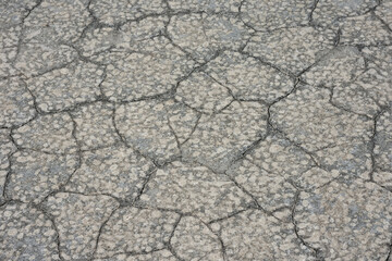 texture of dried gray mud, dried earth