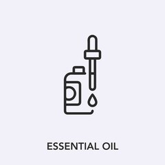 essential oil icon vector sign symbol