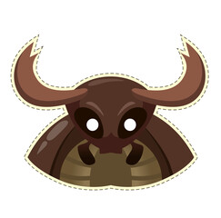 baby bug mask vector