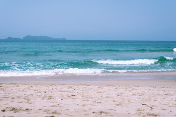 waves on the brazilian beach (brava of almada beach - ubatuba)