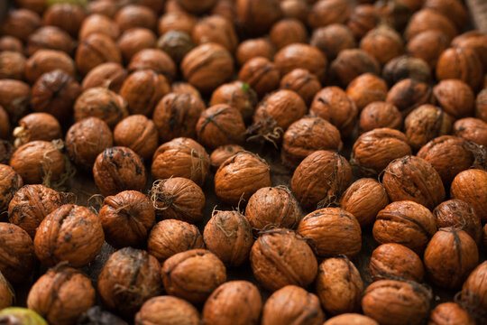 many nuts background