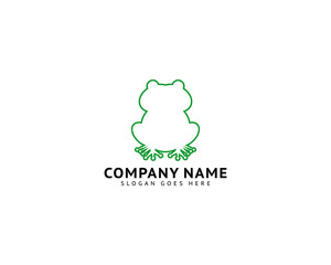 Frog Logo Design Template Vector Illustration