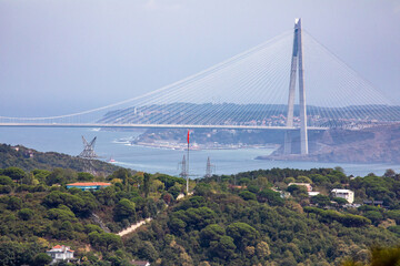 The Yavuz Sultan Selim Bridge in Istanbul, Turkey