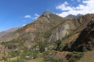 Landscape with sky and mountains 