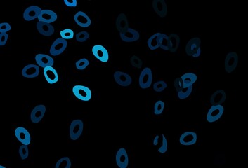 Dark BLUE vector backdrop with dots.