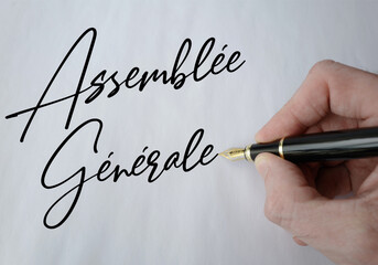 assemblée générale noir fin