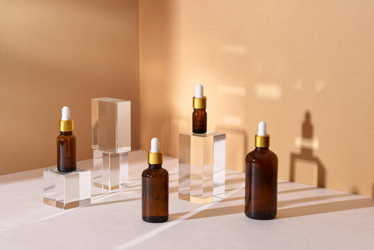 Cosmetic glass bottles
