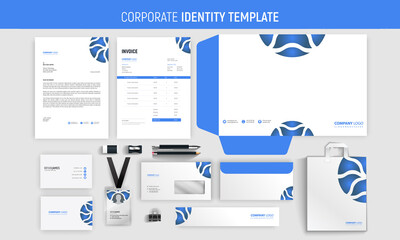 Corporate business stationery template