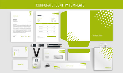 Modern business stationery template