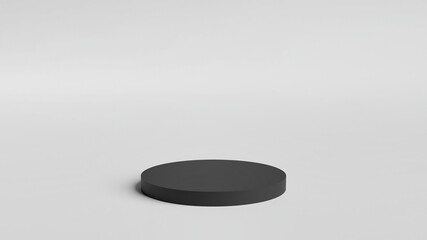 3D rendering minimal background, geometrical scene with podium for product display.