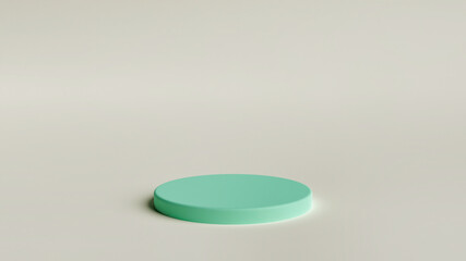 3D rendering minimal background, geometrical scene with podium for product display.