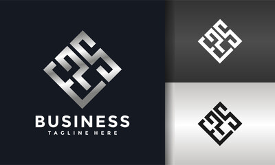 monogram letter EPS logo
