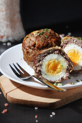 Scottish eggs - national dish of the cuisine of Scotland