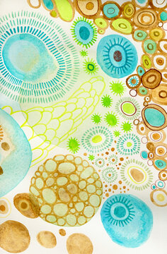 Science watercolor concept art