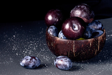 background-plum, blue plum, botanical plum, food, fresh, fresh plum, fruit, healthy, image-plum, juicy, macro,, natural plum plant, nature, organic, pattern-plum, plant, sweet plum, plum macro photogr