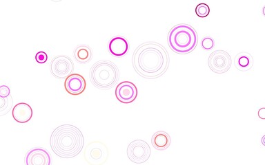 Light Multicolor vector background with bubbles.