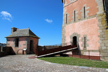 vauban tower in camaret-sur-mer in brittany (france)