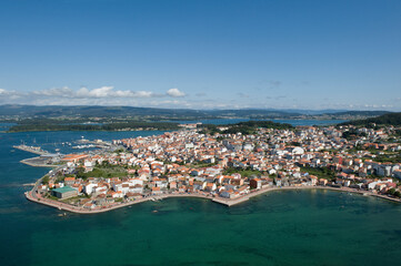 Naklejka premium aerial view of the Grove, taken from helicopter