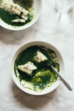 Fish fillet with vegetable sauce