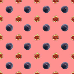 pattern of fruits. pattern from whole figs and cut in half.