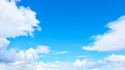 Blue sky with white clouds - Cloudscape