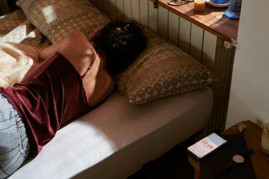 Time for girl to wake up in the morning
