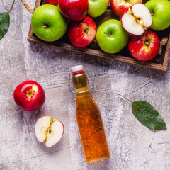 Apple cider vinegar or fermented fruit drink