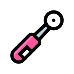 bath room or toilet related electric teeth brush with button vector with editable stroke,