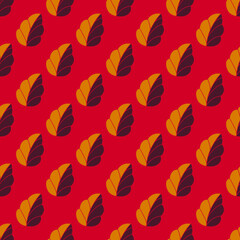 seamless leaves vector pattern
