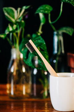 Wooden toothbrush
