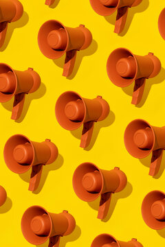 Orange megaphone