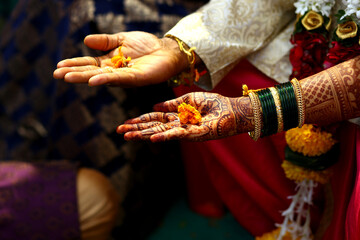 The tradition of getting married in Hindu religion