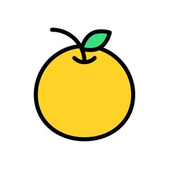 china, new years related, oranges, fruits vectors, with editable stroke,