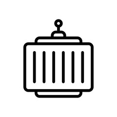 chines, decorations or golden, lanterns related, to china new years vectors, in lineal style,