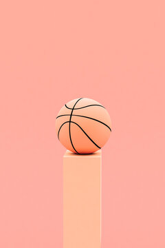 Pink basketball