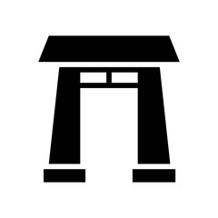 china, new years related, chines gates vectors, in solid design,