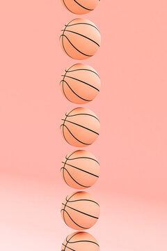 Pink basketball