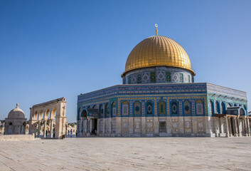 Obraz premium dome of the rock in jerusalem, israel