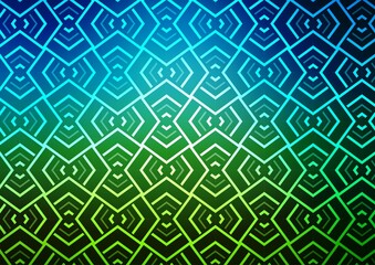 Light Blue, Green vector backdrop with long lines. Shining illustration with lines on abstract template. Pattern for ads, posters, banners.