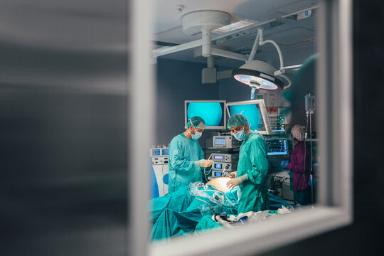 Surgeons in the operating room