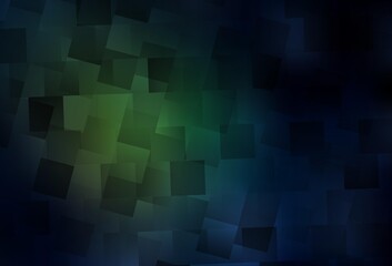 Dark Green vector background in polygonal style.