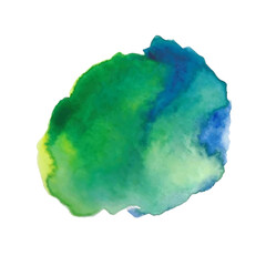 Watercolor splash texture. Vector brush. Watercolor gradient.