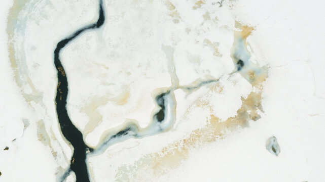 frozen lake