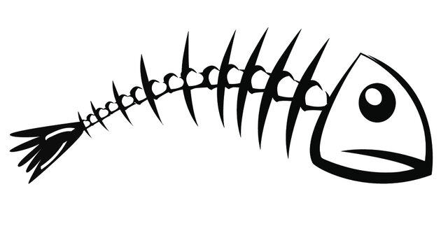 A vector image of a fishbone that would be great for any type of logo/signage.

