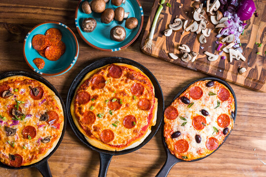 Freshly baked home made pizza