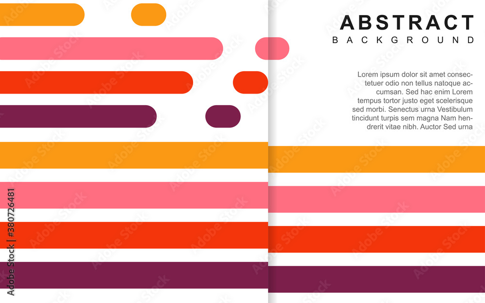 Poster abstract background geometric shapes with colorful element. modern and minimal layout vector design 