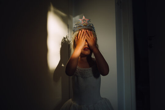 Little girl with a crown