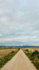 Santiago's walk. road and views of the pilgrimage